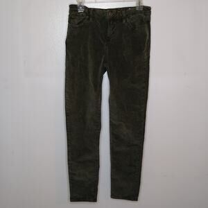 Lucky Brand women's size 8/29 midrise faux suede green pants